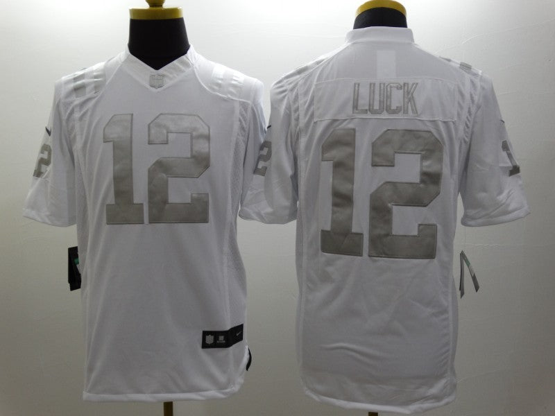 Men's Indianapolis Colts Andrew Luck #12 White Player Game Jerseys