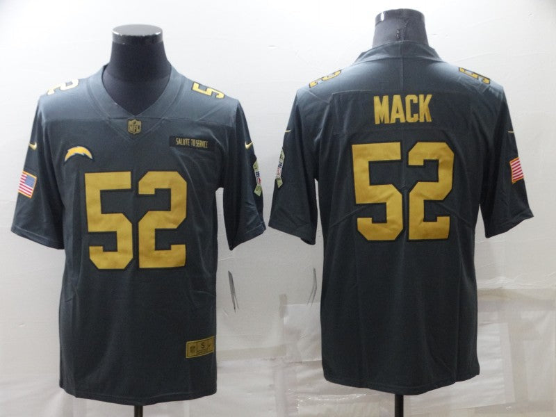 Men's Los Angeles Chargers Khalil Mack #52 Black Player Jerseys