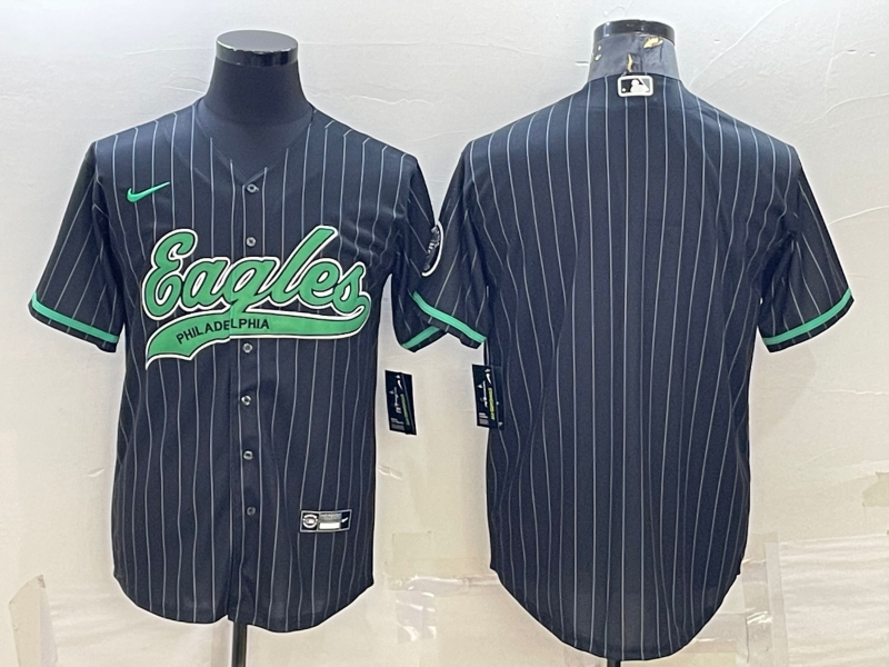 Men's Philadelphia Eagles Black Blank Player Jerseys