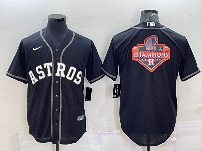 Men's Houston Astros Black Replica Player Jerseys
