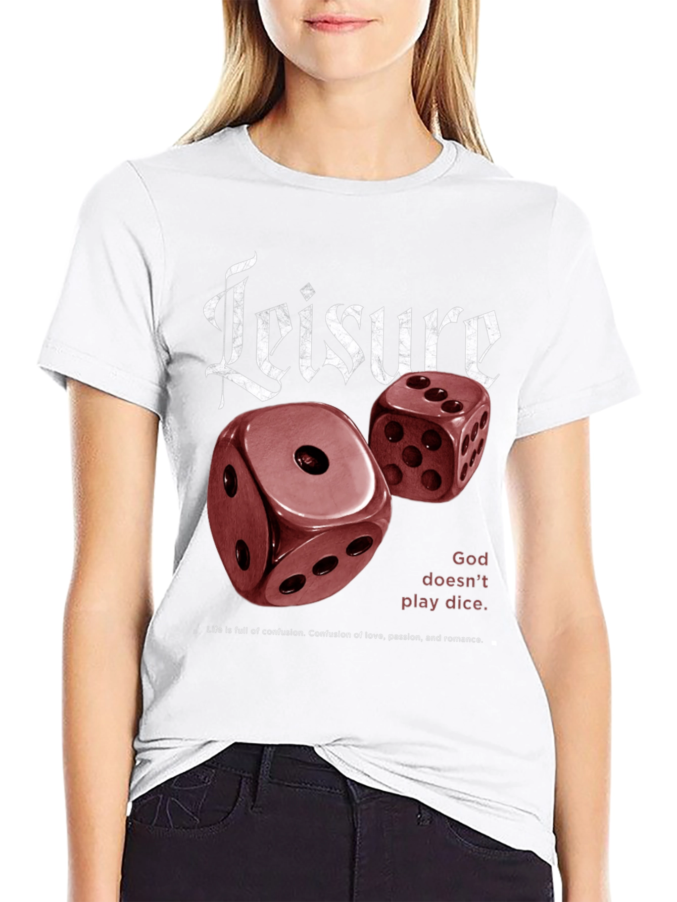 Leisure Dice Graphic T-Shirt - Unisex