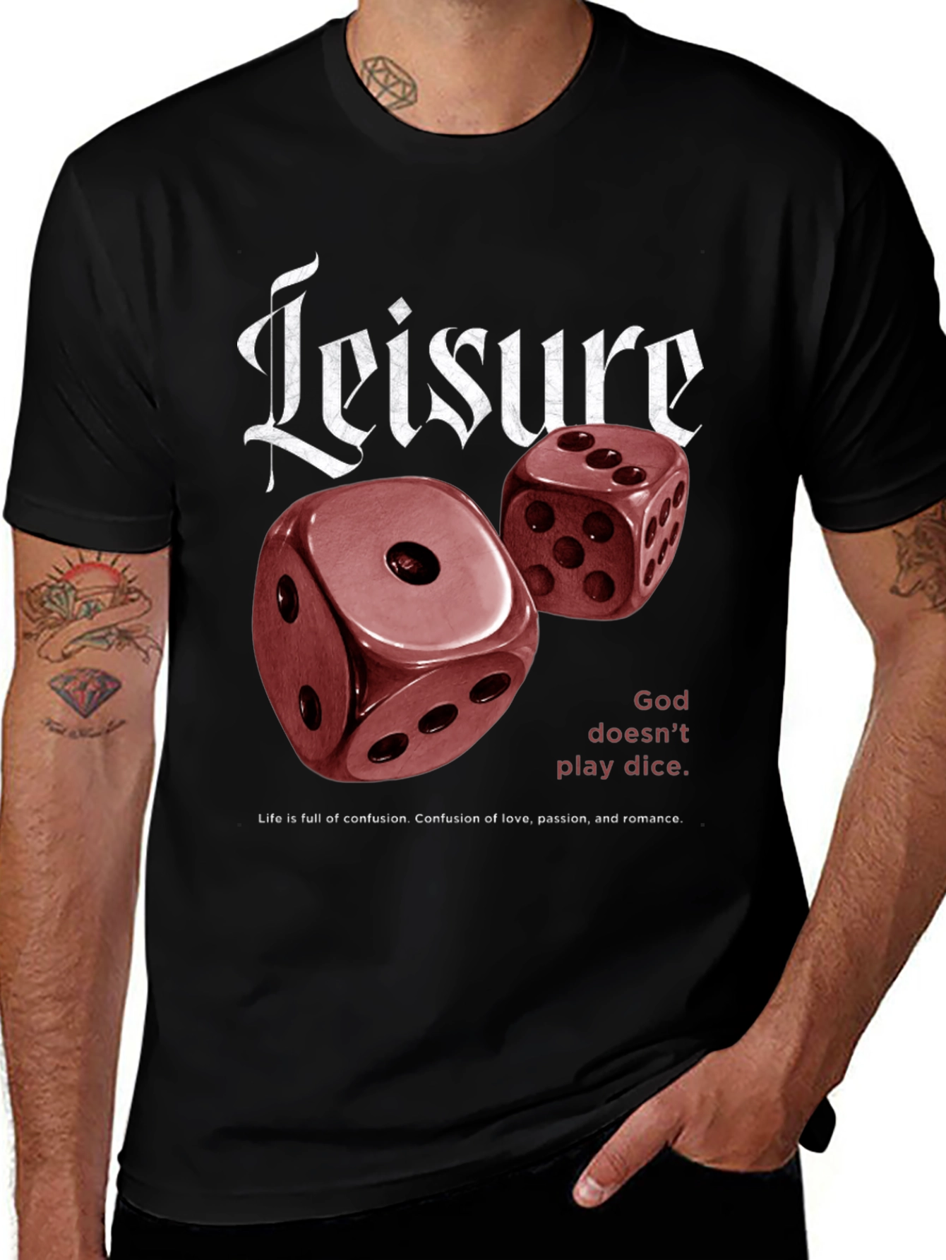 Leisure Dice Graphic T-Shirt - Unisex