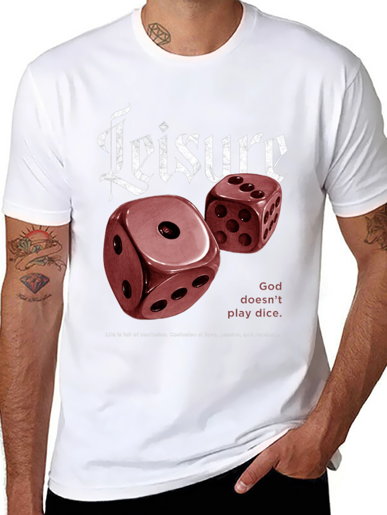 Leisure Dice Graphic T-Shirt - Unisex
