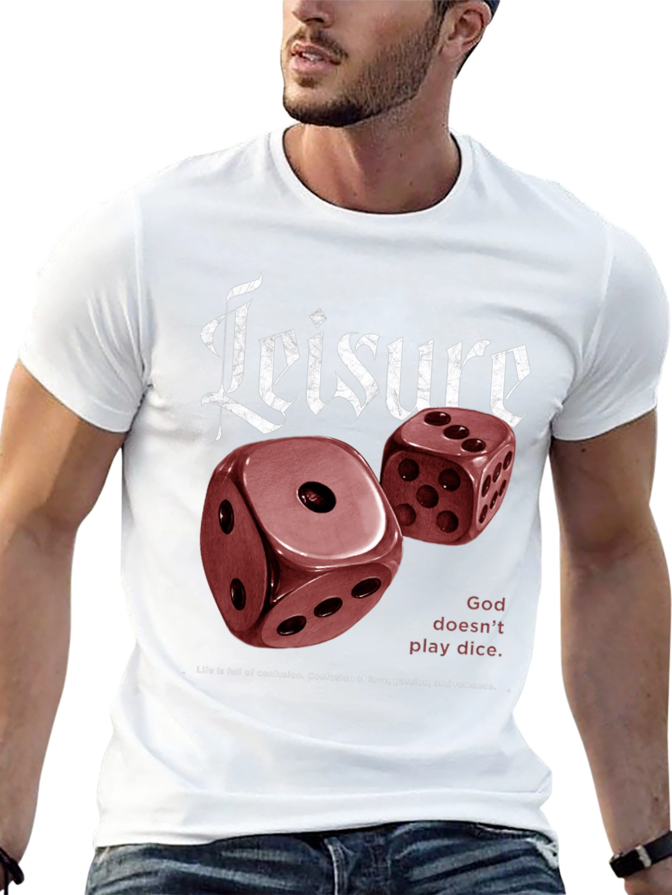 Leisure Dice Graphic T-Shirt - Unisex