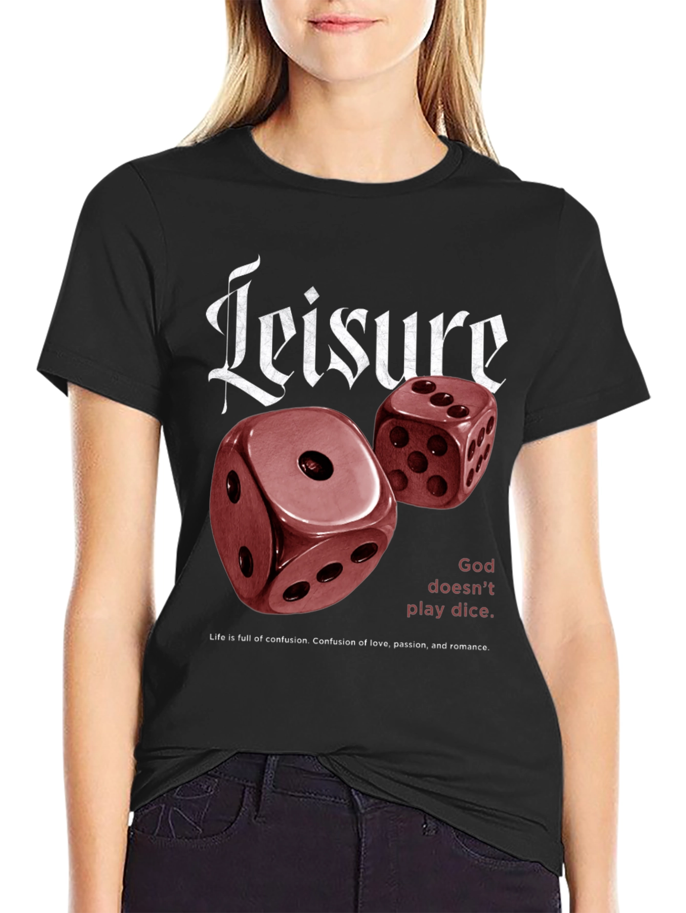 Leisure Dice Graphic T-Shirt - Unisex
