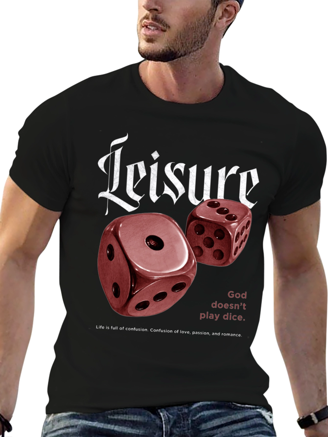 Leisure Dice Graphic T-Shirt - Unisex