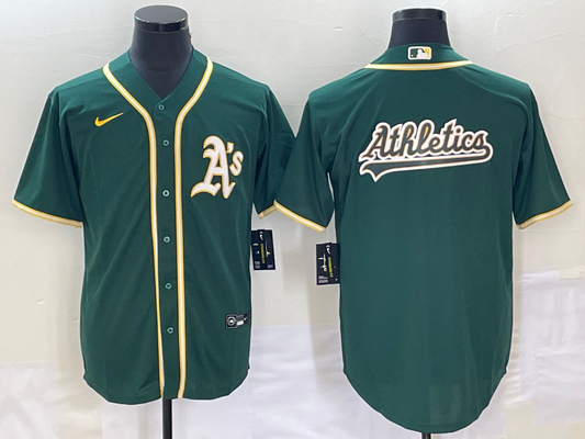 Men's Oakland Athletics Kelly Green Replica Player Jerseys