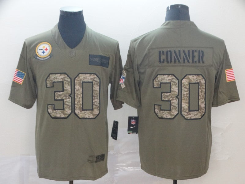 Men's Pittsburgh Steelers James Conner #30 Brown Player Game Jerseys