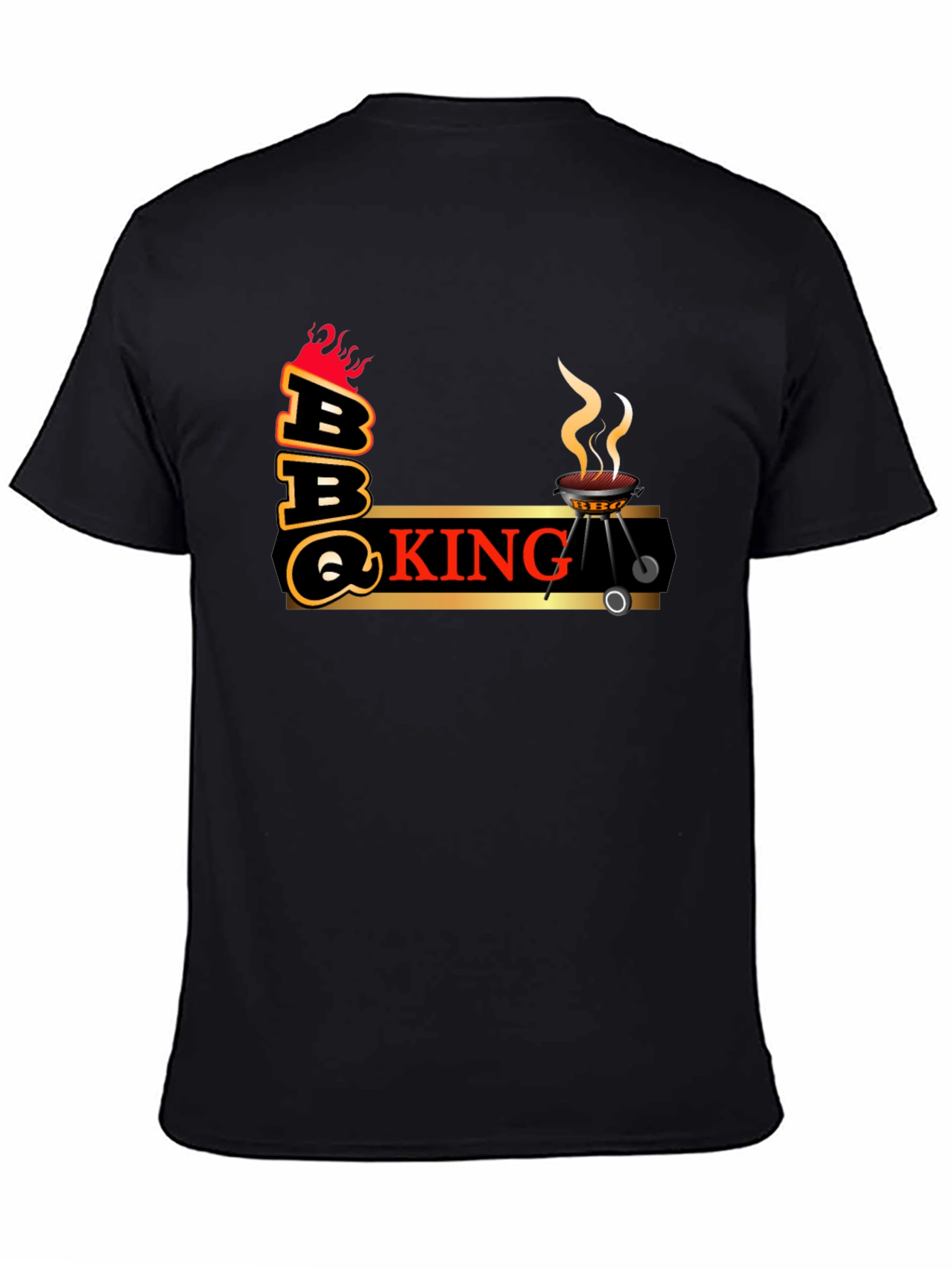BBQ King Graphic T-Shirt - Black
