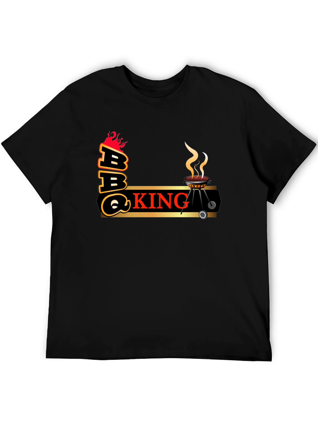 BBQ King Graphic T-Shirt - Black