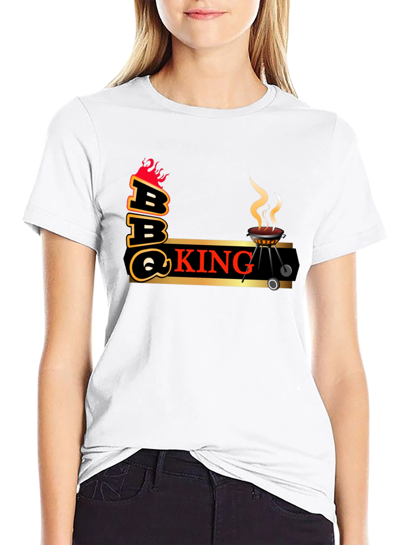 BBQ King Graphic T-Shirt - Black