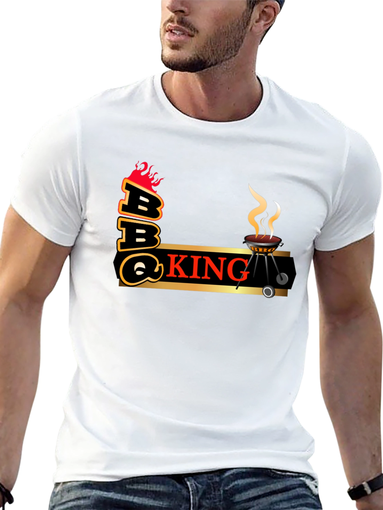 BBQ King Graphic T-Shirt - Black