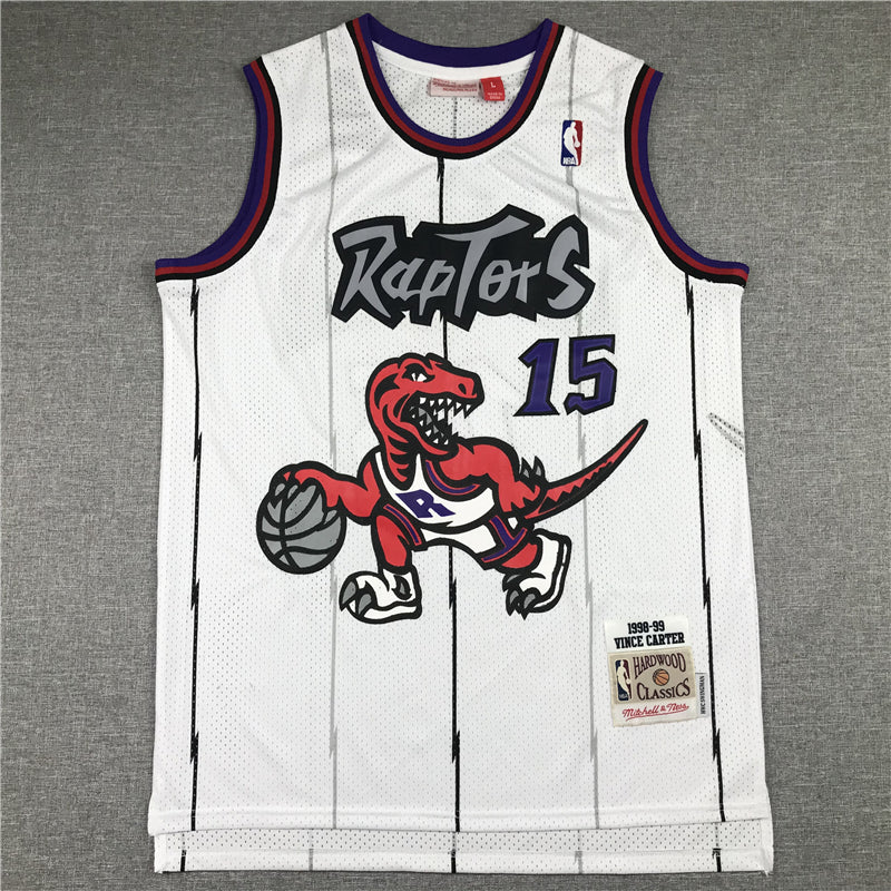 Men's Toronto Raptors Vince Carter Mitchell & Ness White Classics Jerseys