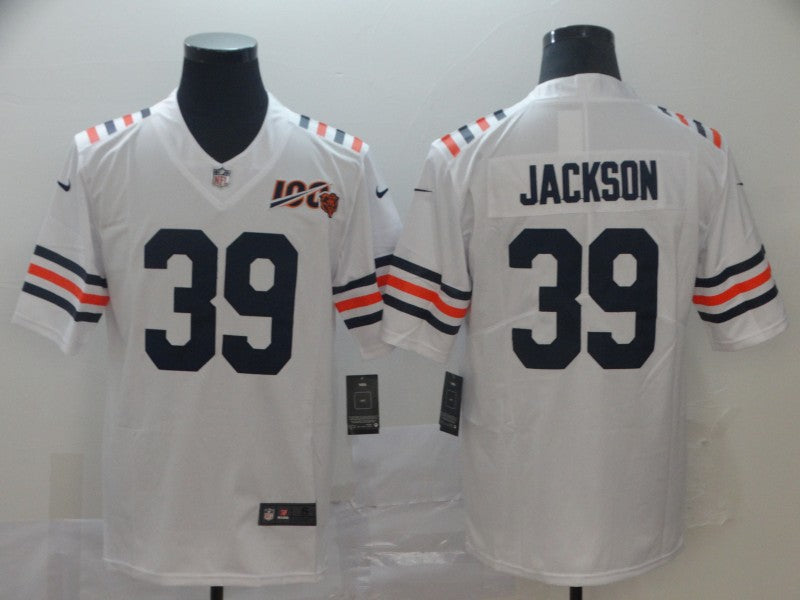 Men's Chicago Bears Eddie Jackson #39 White Game Jerseys