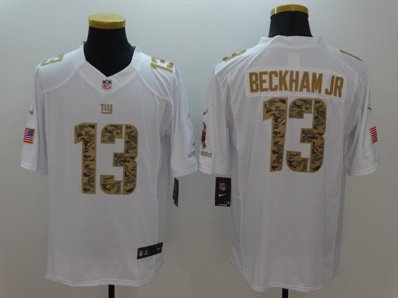 Men's New York Giants Odell Beckham Jr. #13 White Authentic Game Jerseys