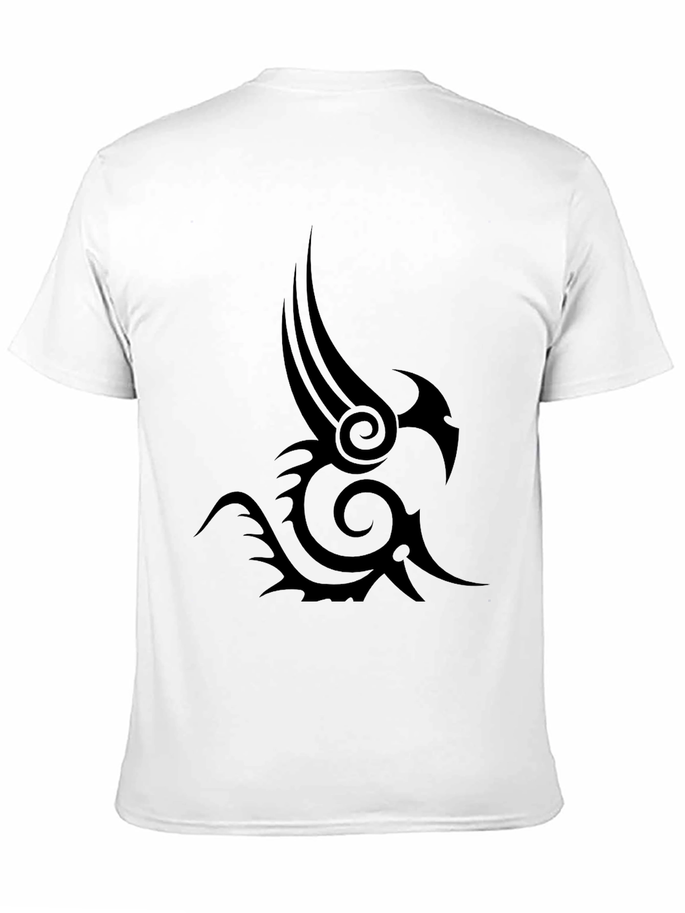 Black Tribal Tattoo Graphic Tee - Mens Fashion