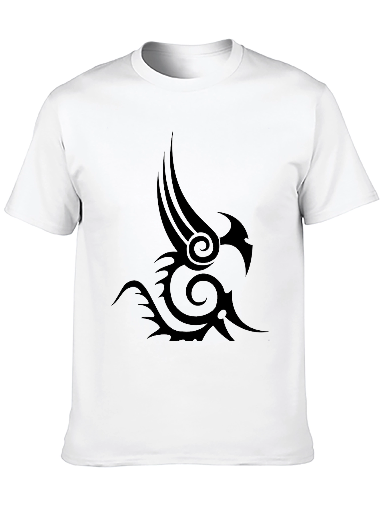 Black Tribal Tattoo Graphic Tee - Mens Fashion