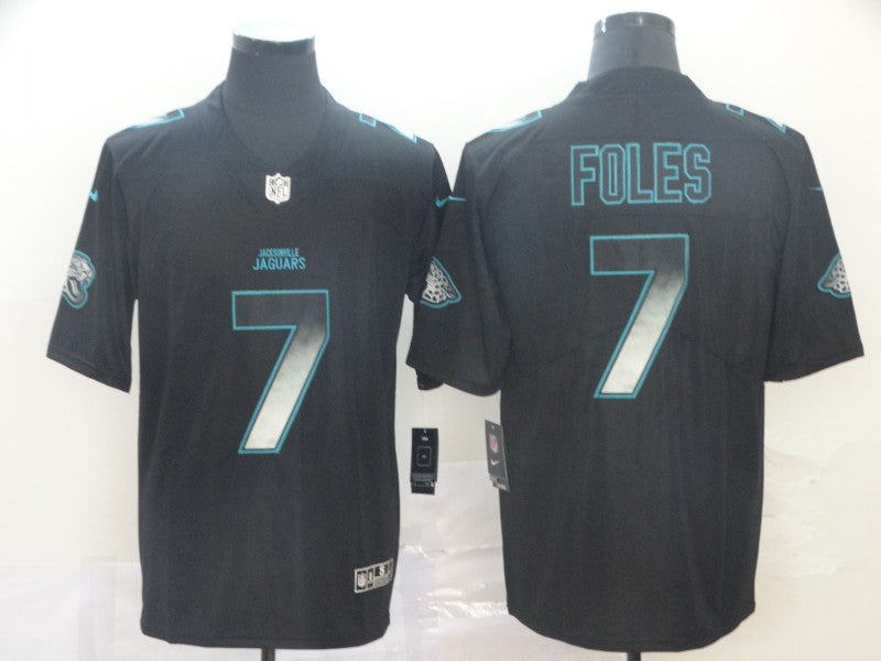 Men's Jacksonville Jaguars #7 Nick Foles Black Game Player Jerseys