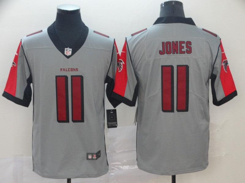 Men's Atlanta Falcons Julio Jones #11 Gray Inverted Legend Jerseys