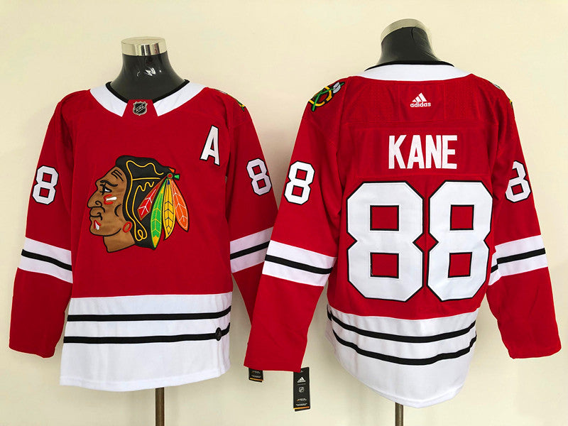 Men's Chicago Blackhawks Patrick Kane #88 Red Home Breakaway Player Jerseys