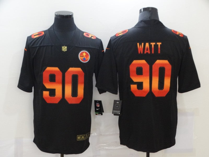 Men's Pittsburgh Steelers T.J. Watt Black Game Player Jerseys