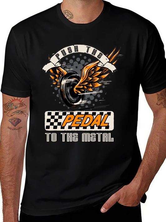 Push the Pedal T-Shirt - Racing Design