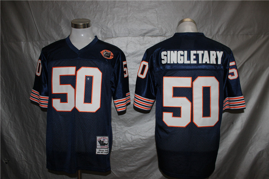 Men's Chicago Bears Mike Singletary Mitchell & Ness Navy Legacy Replica Jerseys