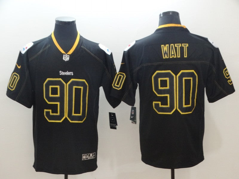 Men's Pittsburgh Steelers T.J. Watt #90 Black Alternate Game Jerseys