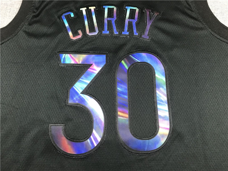 Men's Golden State Warriors Stephen Curry #30 NBA Black Fast Break Replica Jerseys