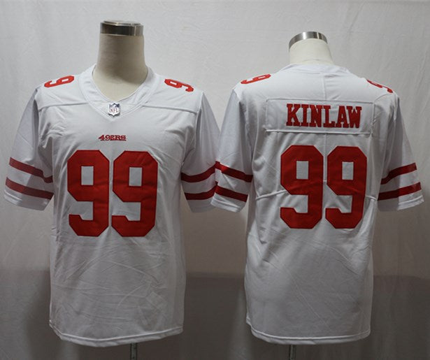 Men's San Francisco 49ers Javon Kinlaw #99 White Game Jerseys