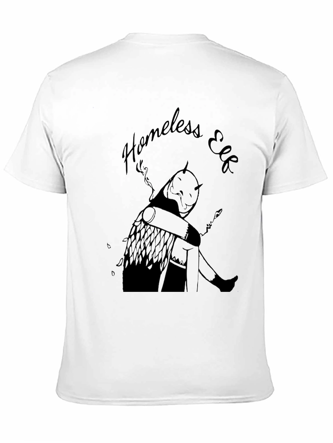 Homeless Elf Graphic T-Shirt - Black Unique Design