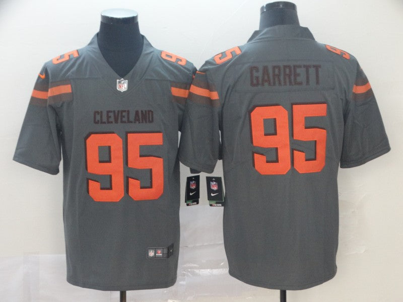 Men's Cleveland Browns Myles Garrett Gray Inverted Legend Jerseys