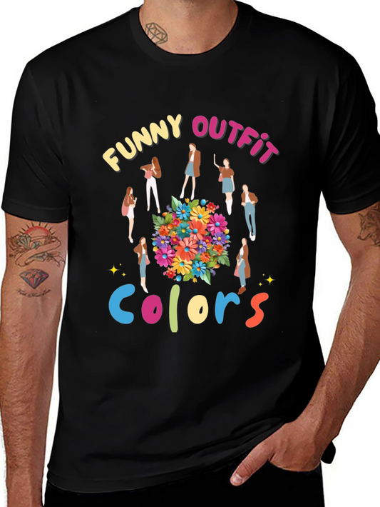Funny Outfit Colors Graphic T-Shirt