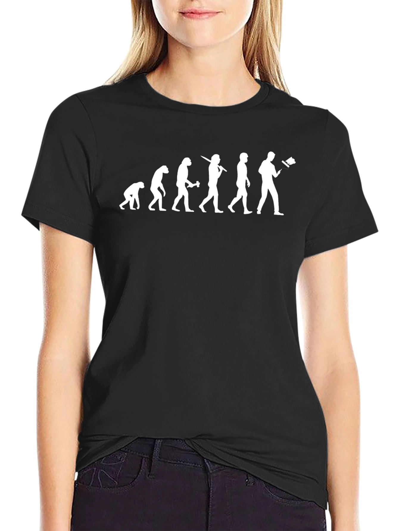Evolution of Reading T-Shirt - Black Novelty Tee