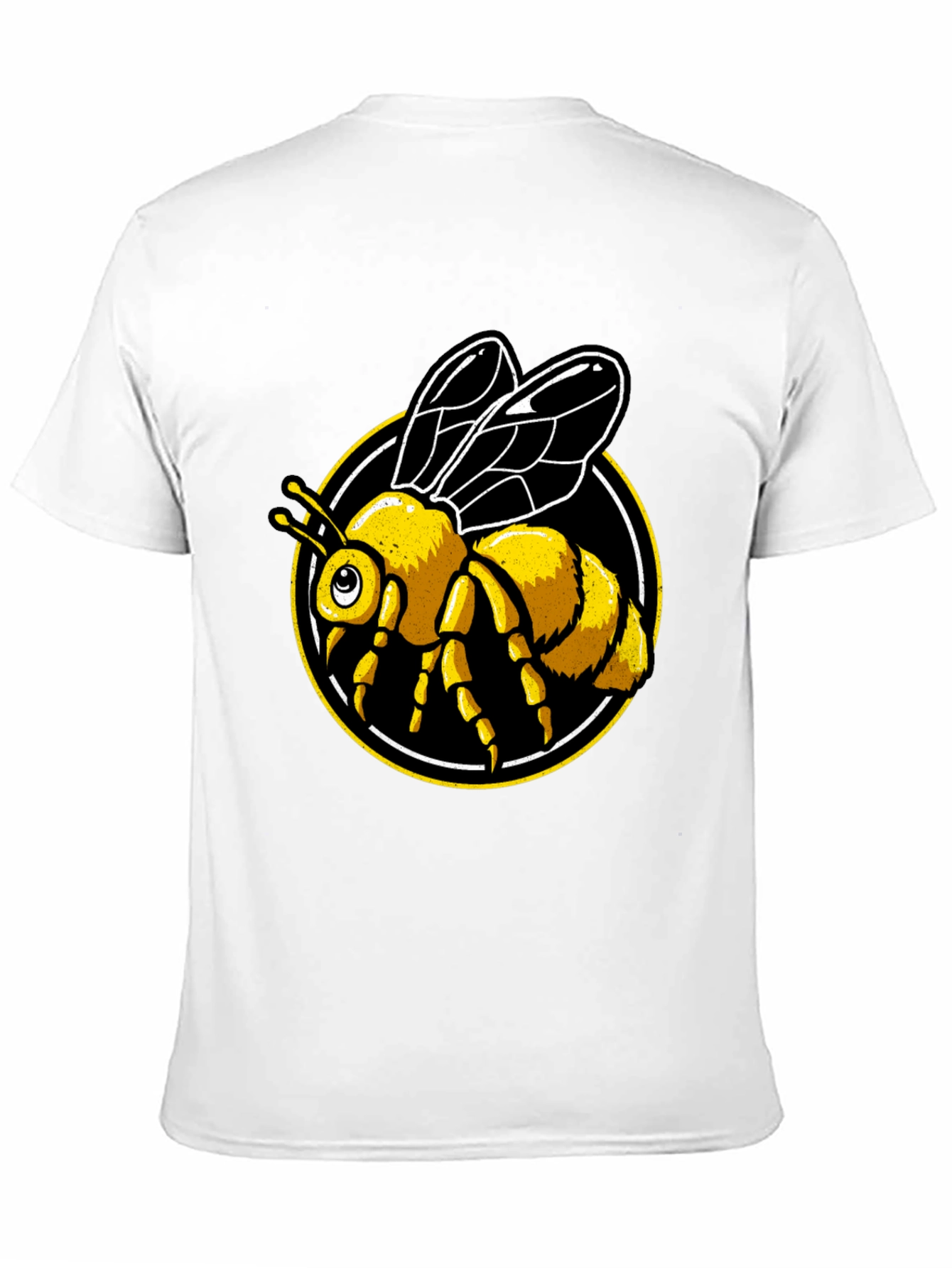Bee Graphic Tee - Black Cotton T-Shirt