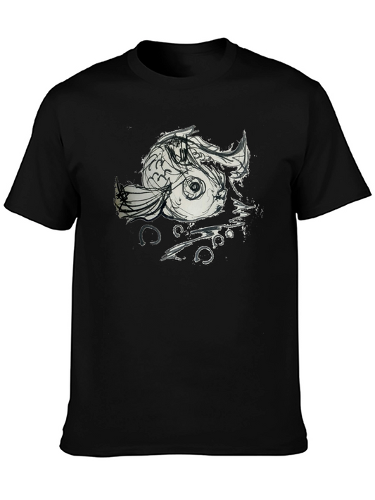Koi Fish Graphic Tee - Unique Artistic Design