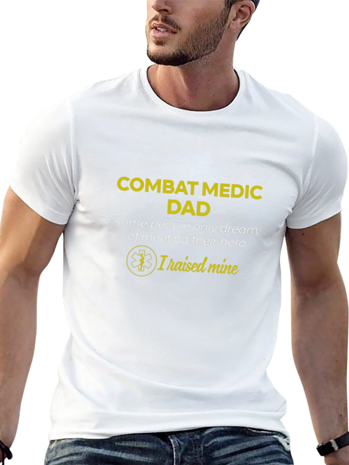 Combat Medic Dad T-Shirt - Hero Raised