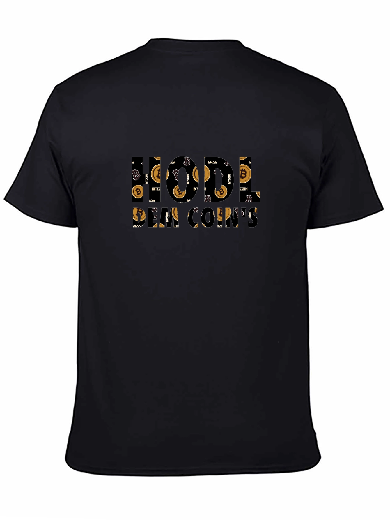 HODL Bitcoin Cryptocurrency Black T-Shirt