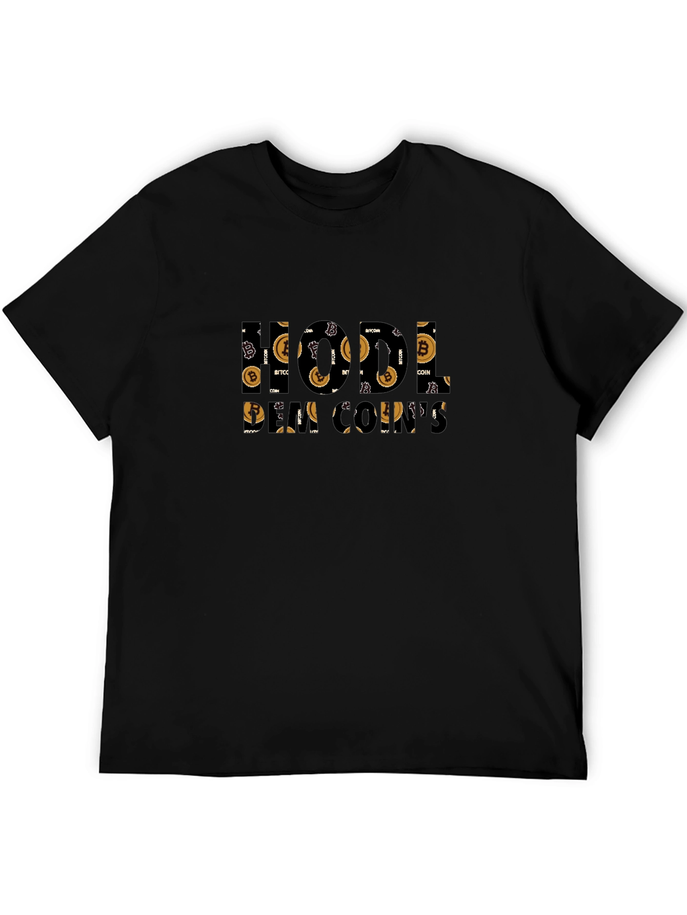 HODL Bitcoin Cryptocurrency Black T-Shirt