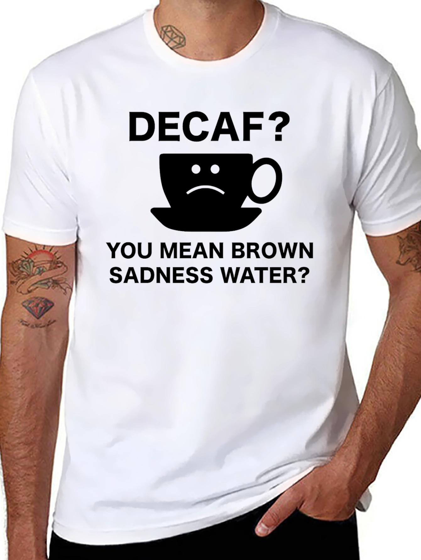 Decaf Brown Sadness Water T-Shirt