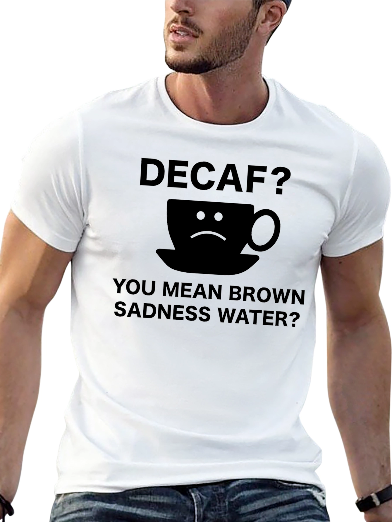Decaf Brown Sadness Water T-Shirt