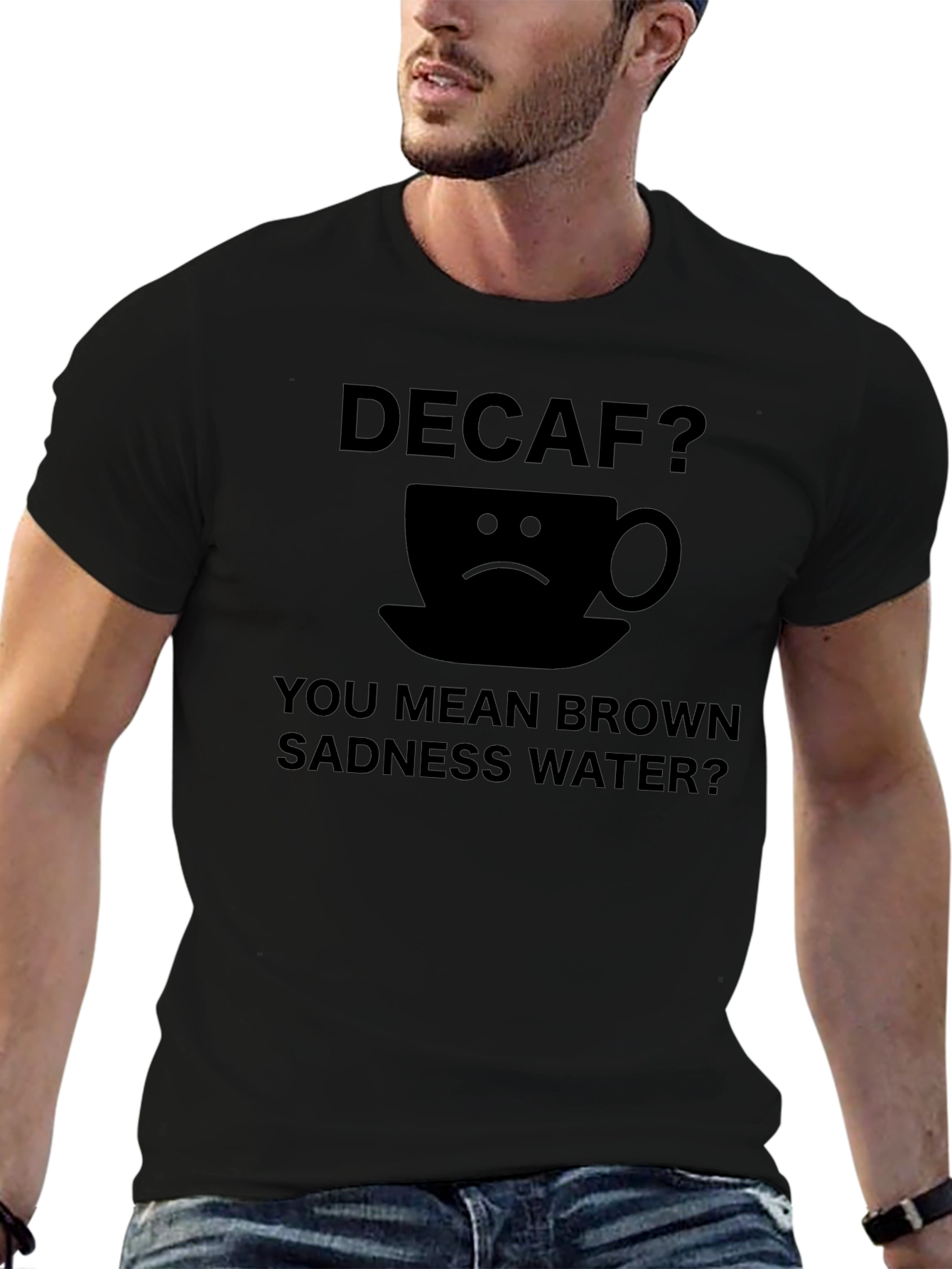 Decaf Brown Sadness Water T-Shirt
