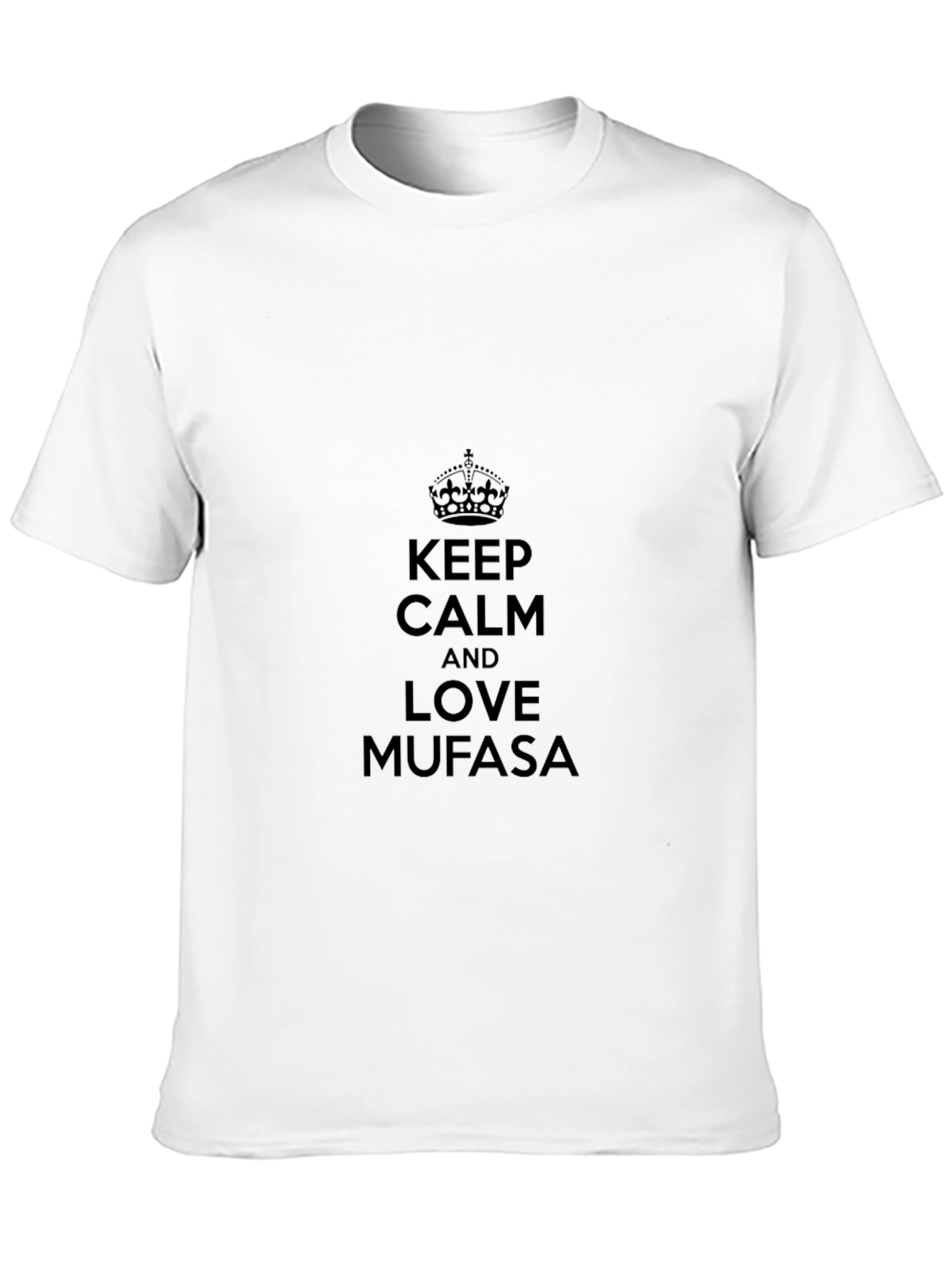 Keep Calm and Love Mufasa Black T-Shirt