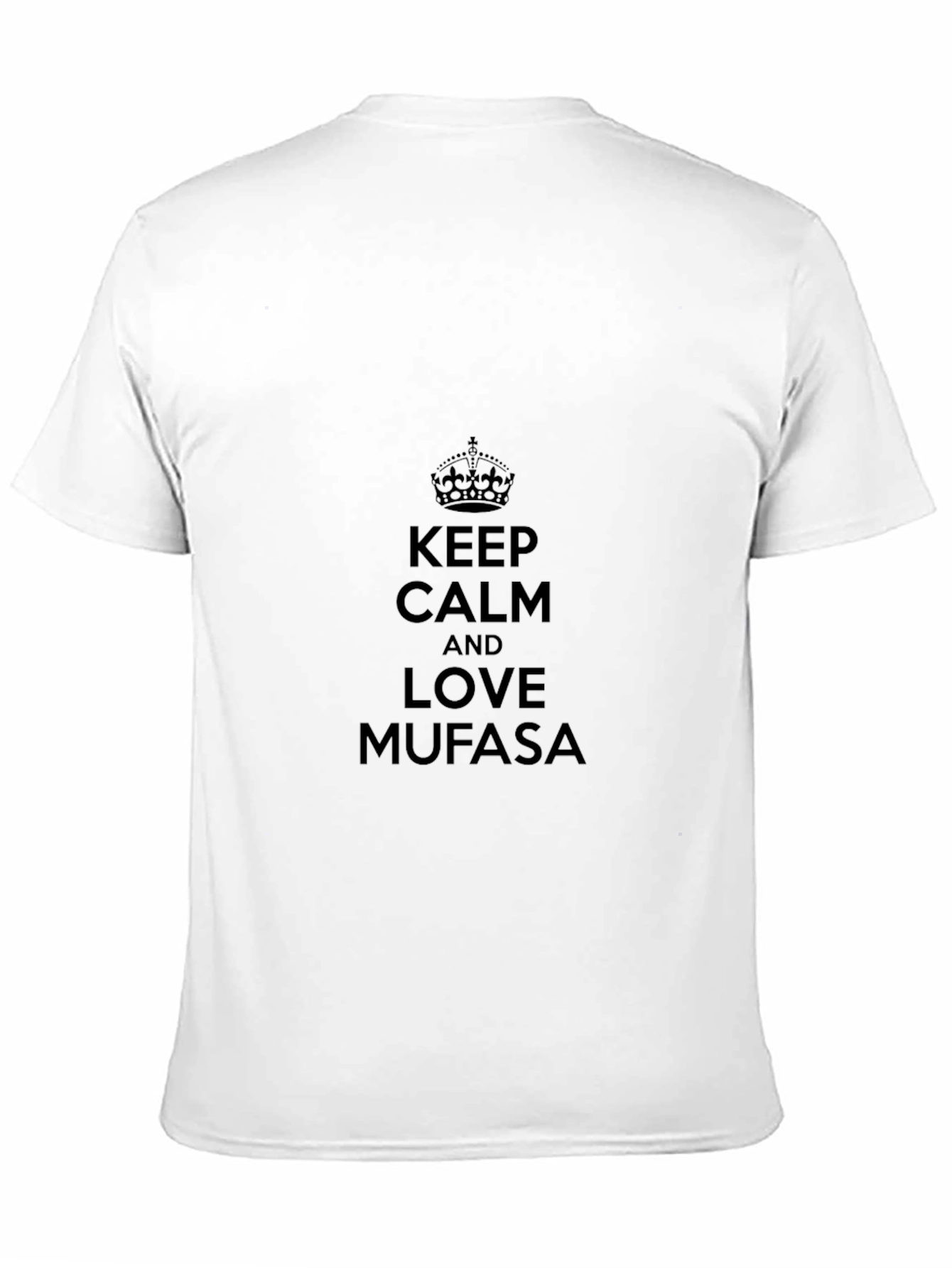Keep Calm and Love Mufasa Black T-Shirt