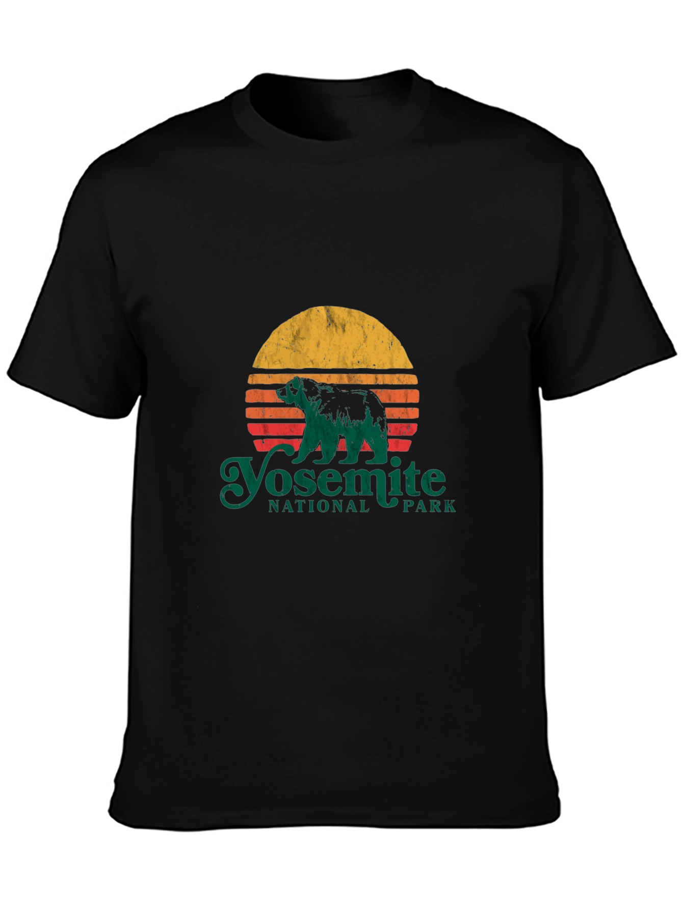 Yosemite National Park Bear T-Shirt - Retro Style Tee