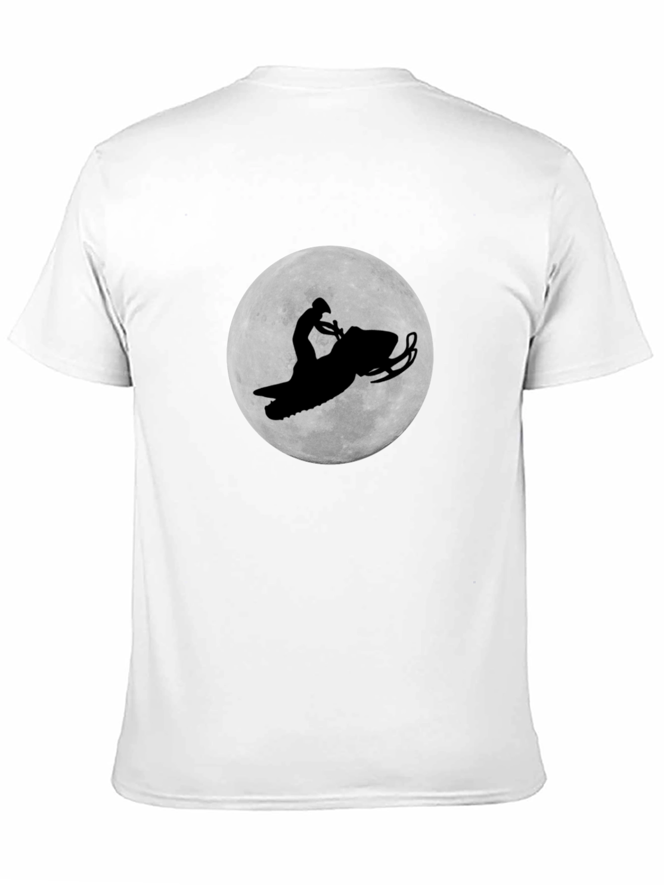Snowmobile Rider Black Graphic Tee