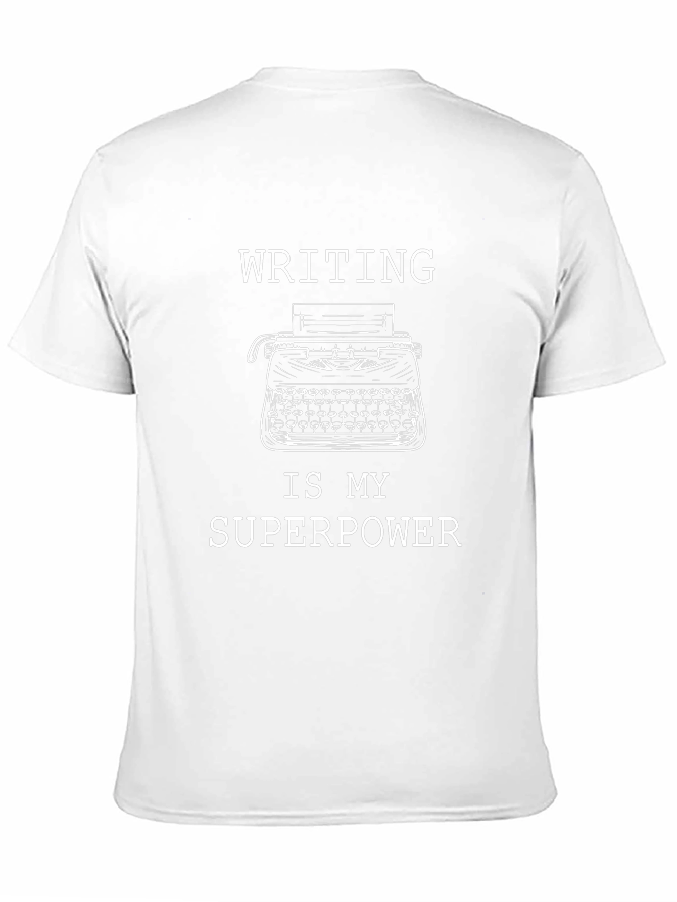 Writing is My Superpower Black Graphic Tee