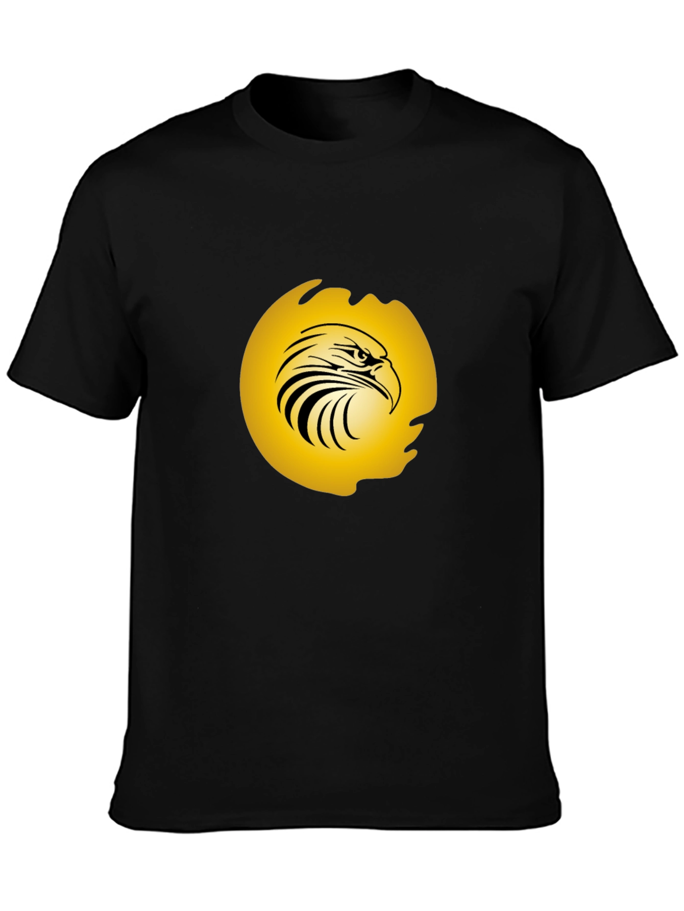 Mens Black Eagle Graphic Tee - Bold & Stylish