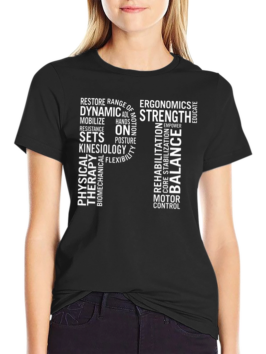 Physical Therapy Word Art T-Shirt