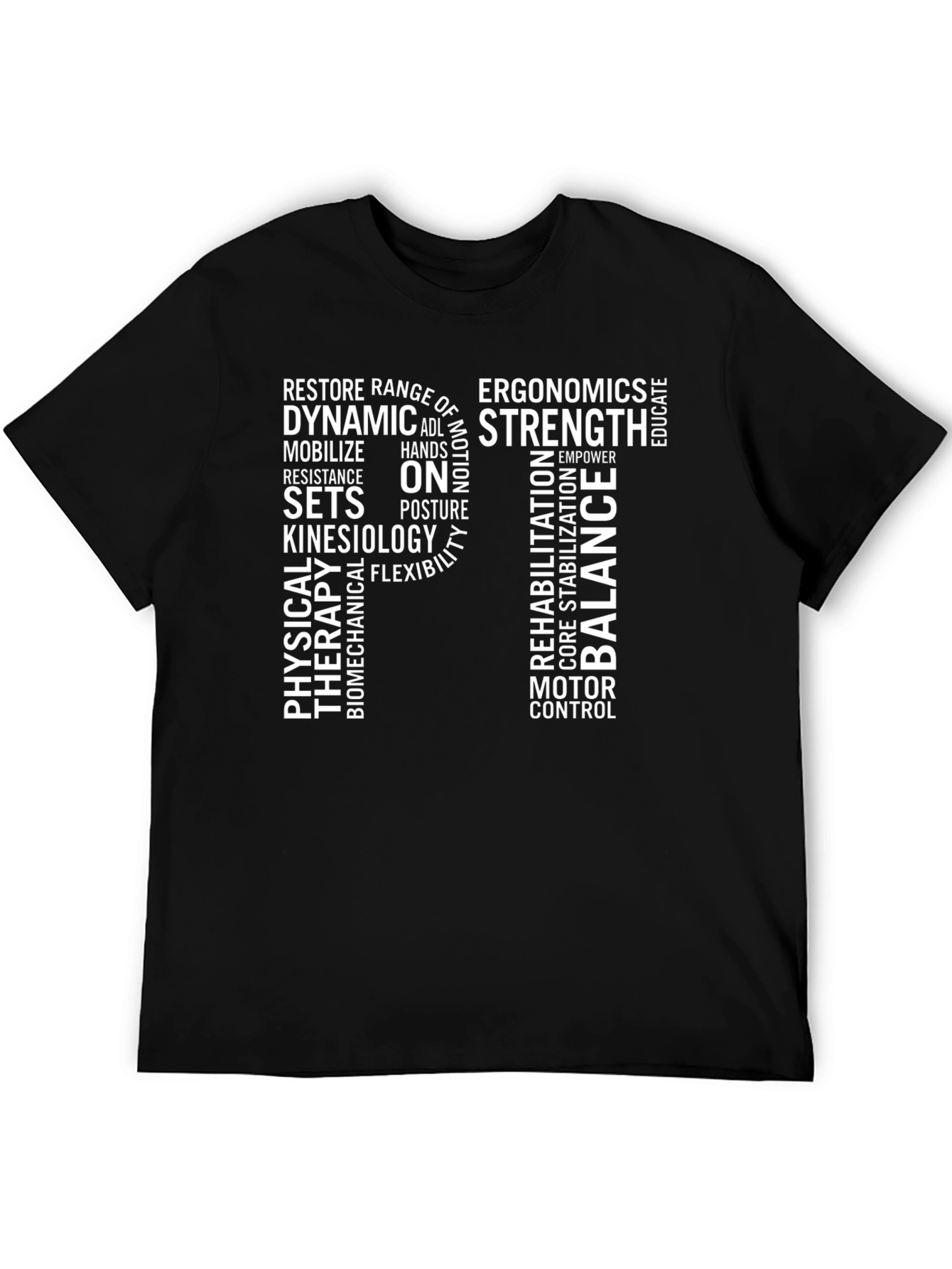 Physical Therapy Word Art T-Shirt